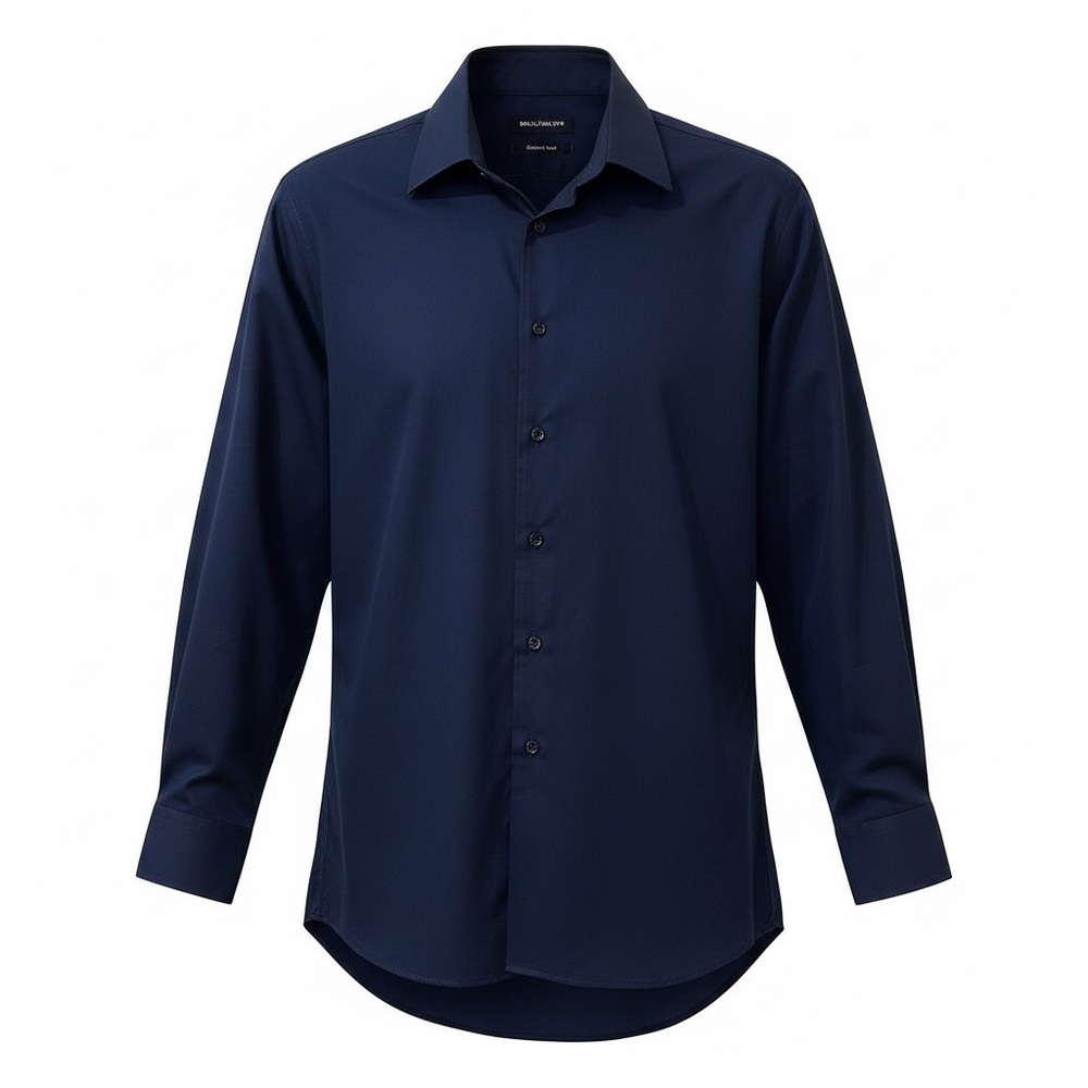 Men's Navy Blue Button Down Shirt. Sz17
